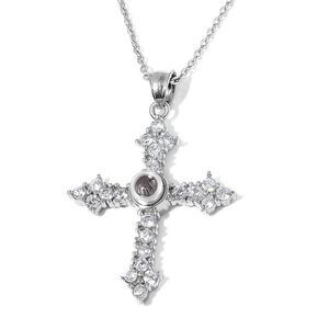 Cross Pendant With Chain (24 in) TGW 4.00 cts.